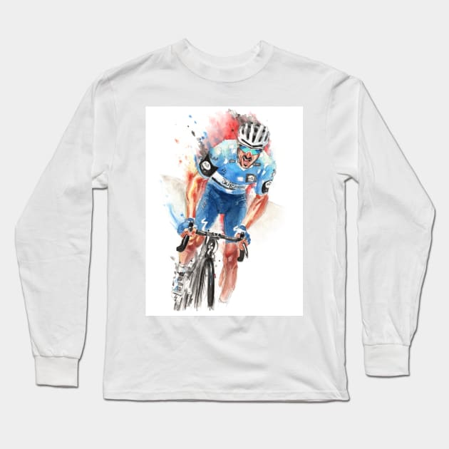 Julian Alaphilippe Long Sleeve T-Shirt by benprenart